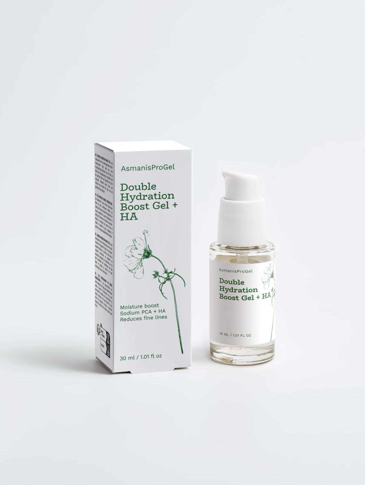 Dubbel hydraterende gel + HA – 30 ml
