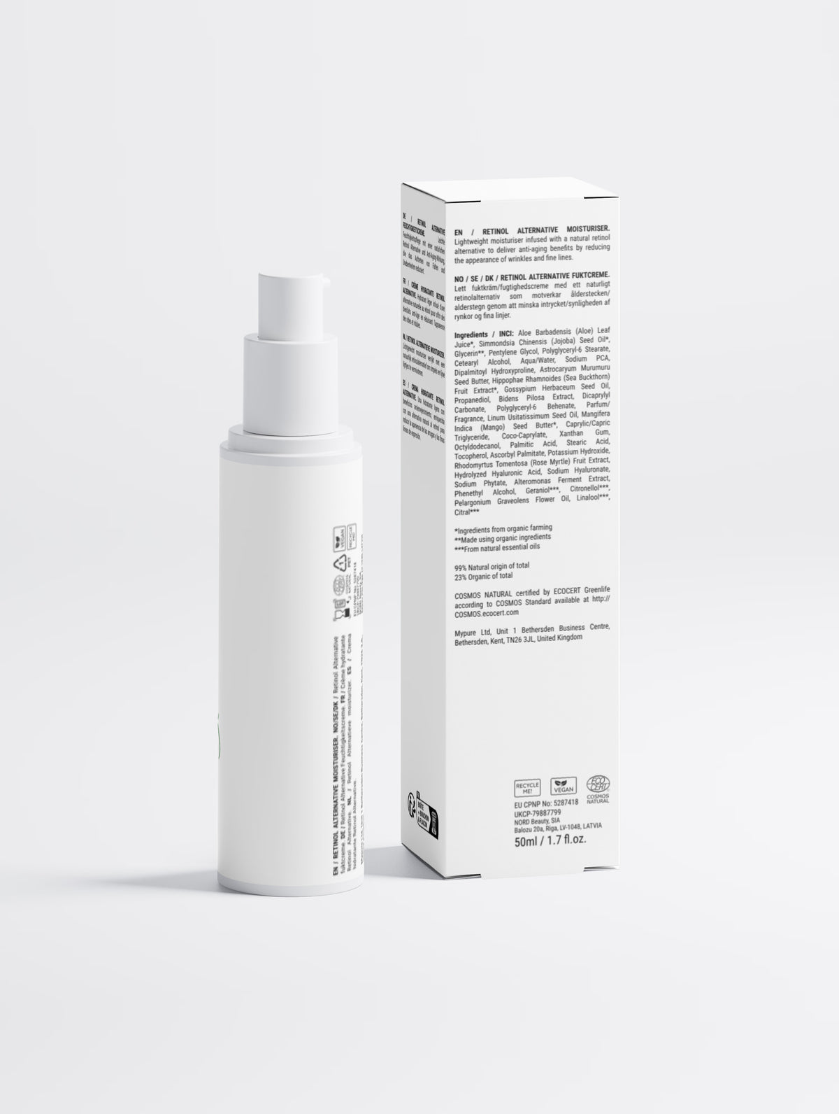 Gezichtscrème met retinolalternatief – Bidens pilosa – 50 ml