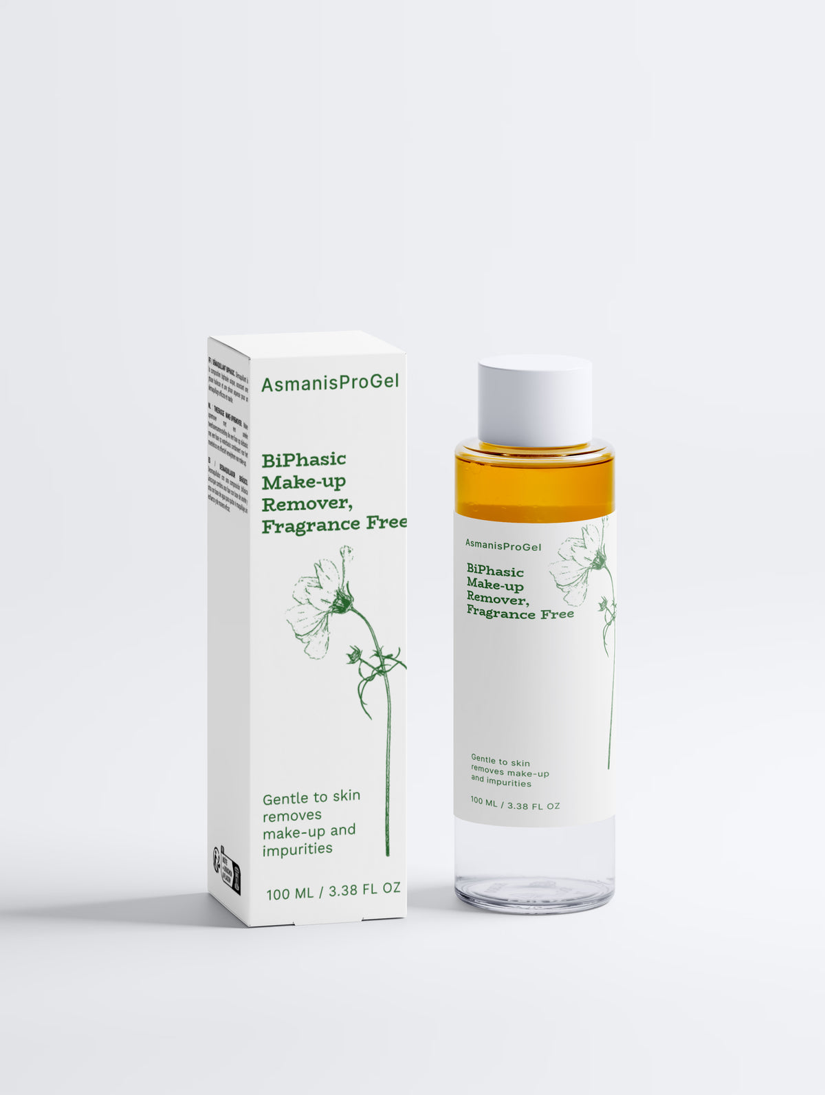 Parfumvrije tweefasen make-up remover – 100 ml
