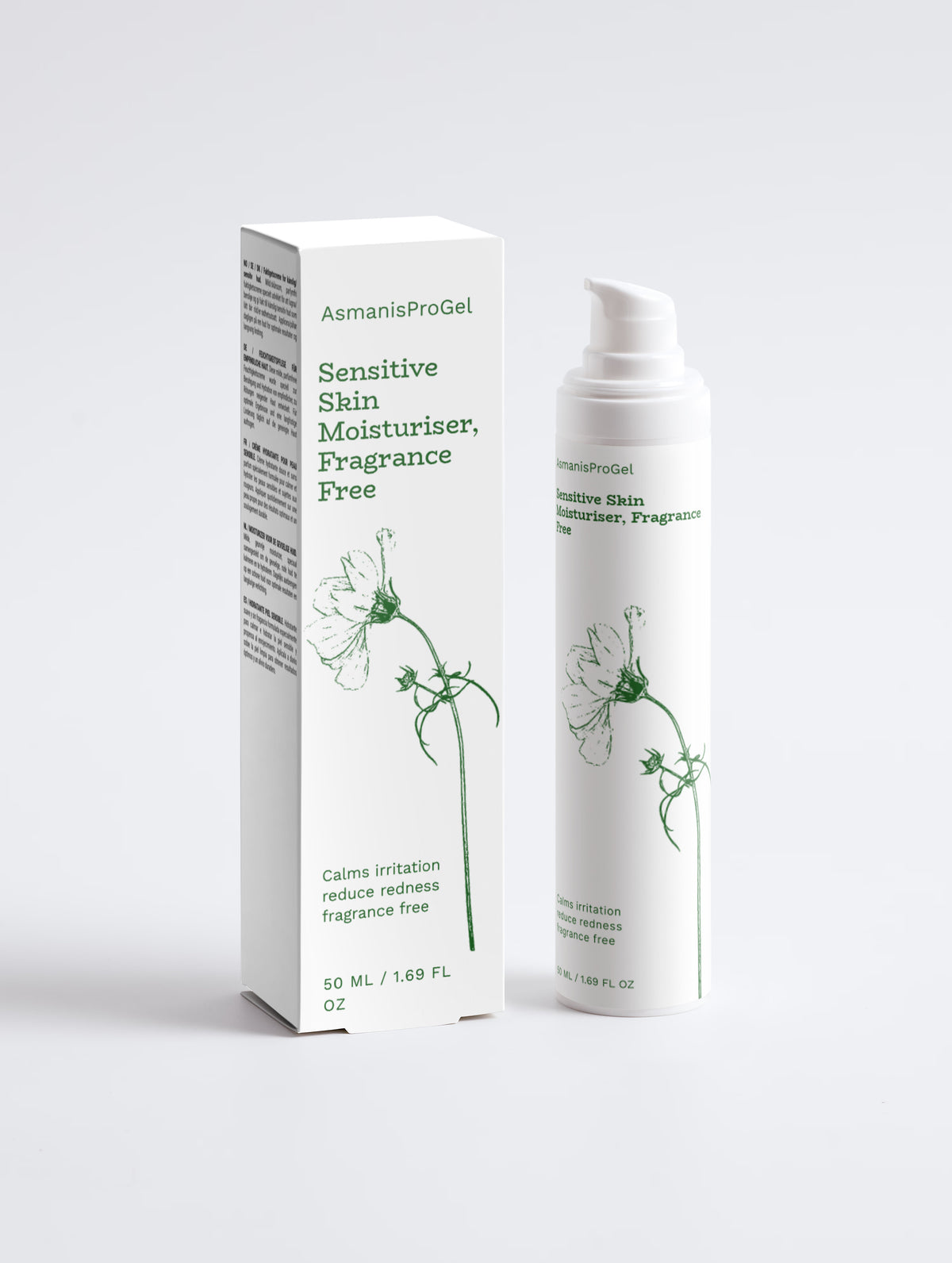 Parfumvrije hydraterende crème voor de gevoelige huid – 50 ml