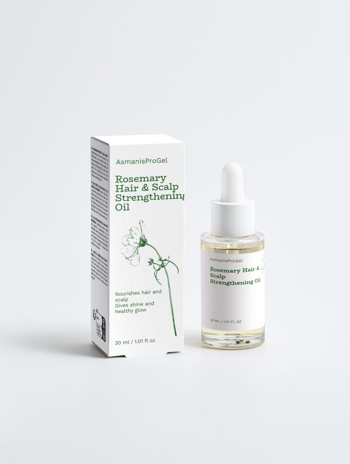 Versterkende rozemarijnolie voor haar en hoofdhuid – 30 ml